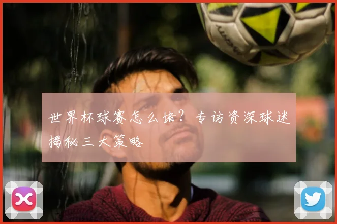 世界杯球赛怎么堵?专访资深球迷揭秘三大策略